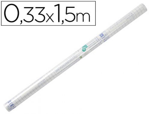 Rolo plastico adesivo forra livros 0,33 mt x 1,50 mt 50 microns , Liderpapel , 12859 , 8423473128590
